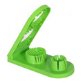 Pack of 2 2 In 1 Boiled Egg and Mushroom Slicer Cutter Chopper Plastic With Stainless Steel Wired (Assorted Color)