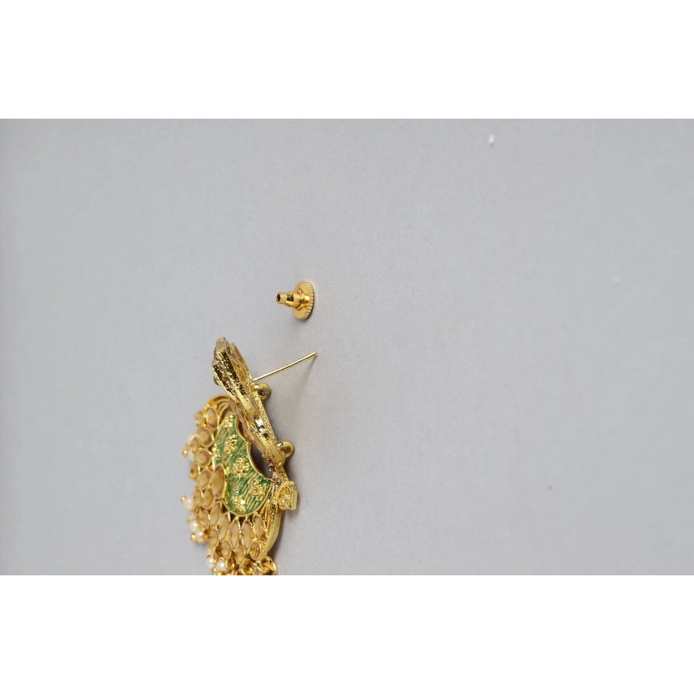 Rose Gold Plated Alloy Earrings (Gold) – Design 02