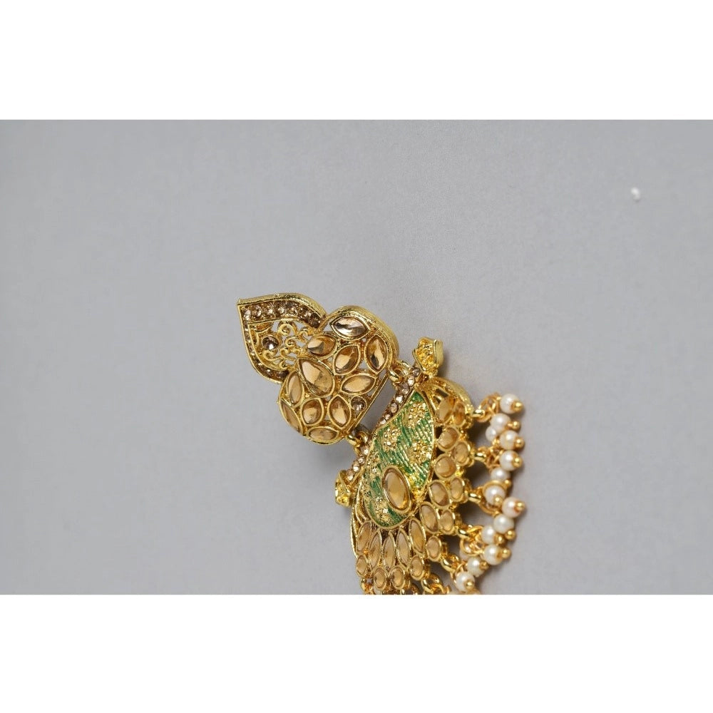 Rose Gold Plated Alloy Earrings (Gold) – Design 02