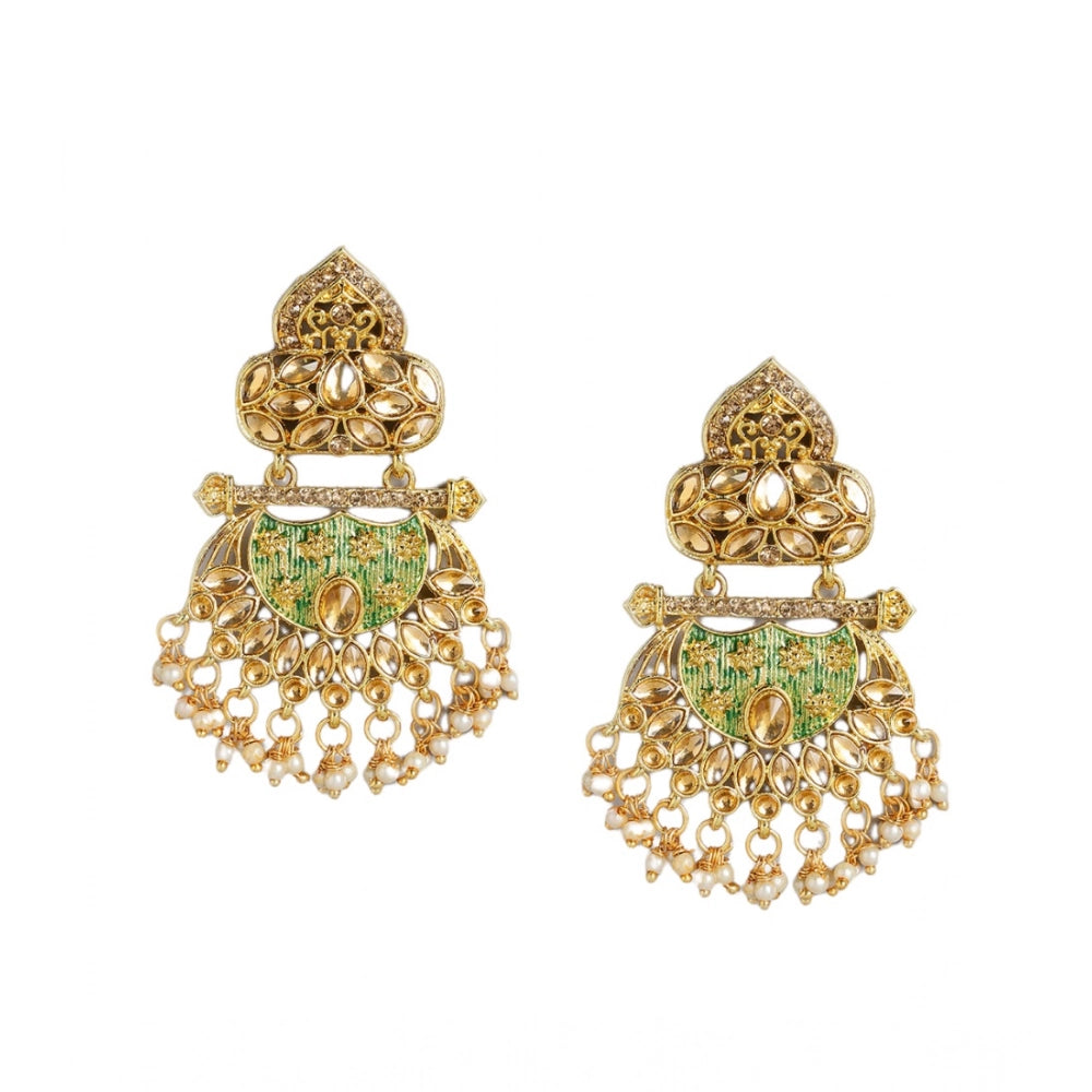 Rose Gold Plated Alloy Earrings (Gold) – Design 02