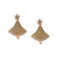 Rose Gold Plated Alloy Earrings (Gold) – Design 01