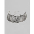 Rose Gold Plated Alloy Choker (Silver)