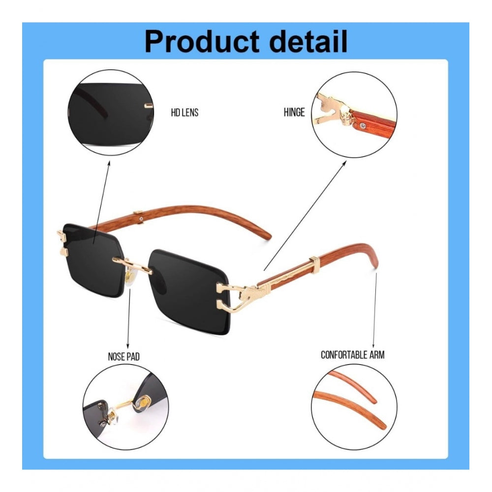 Classic Unisex UV400 Protection Sunglasses (Black) – Design 01