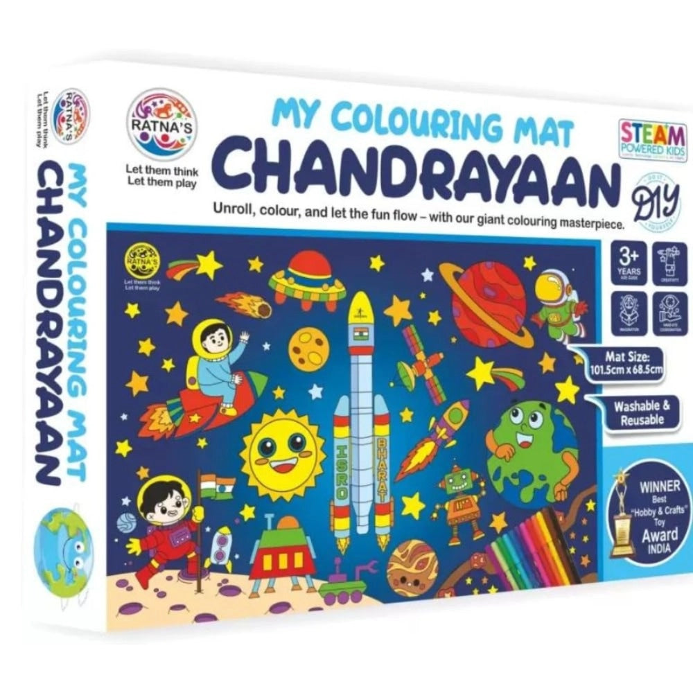 Chandrayaan Printed Colouring Mat – 3+ Years