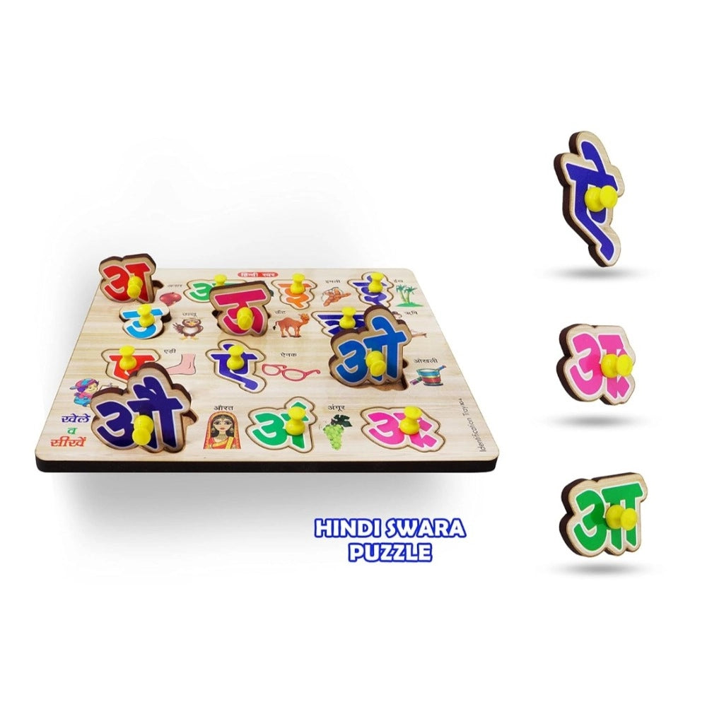 Wooden Puzzle - Hindi Letters – 3+ Years