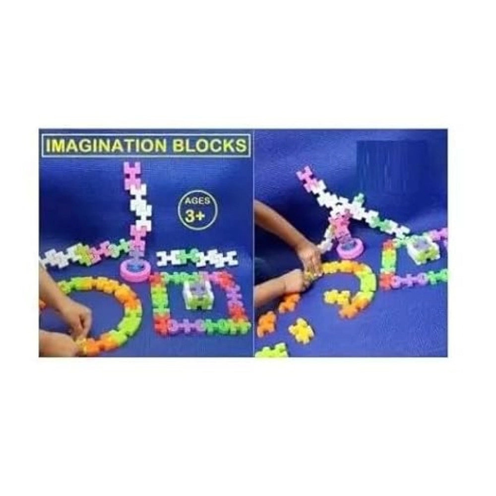 44-Piece Set Imagination Puzzle Block Set – 3+ Years