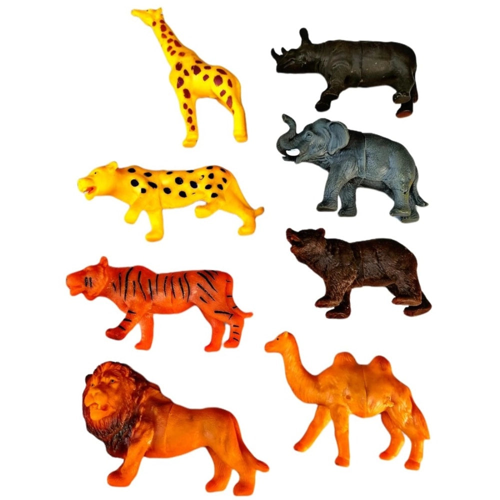 8-Piece Set For Wild PVC Animals – 5+ Years