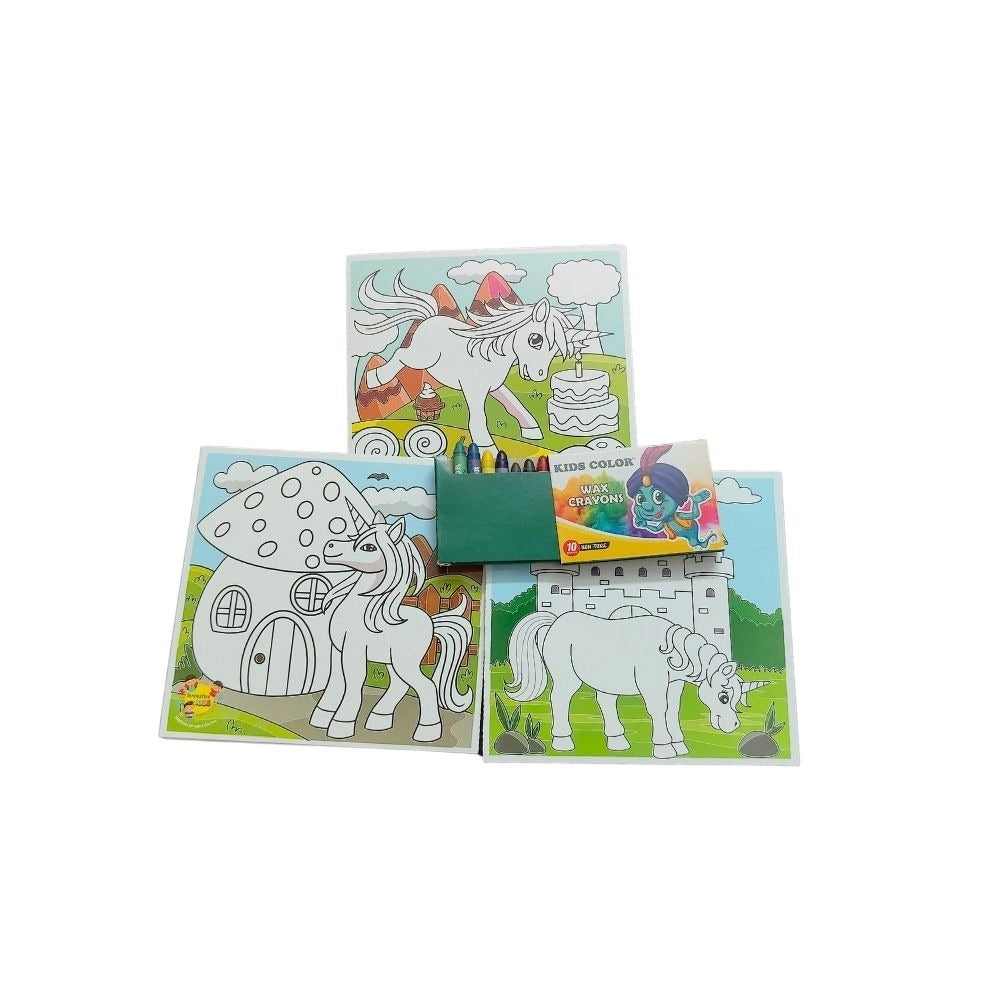 Fun With Color Coloring Board-Unicorn – 3+ Years