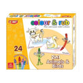 2 in 1 Animals - Birds Color And Rub With 24 Cards – 3+ Years