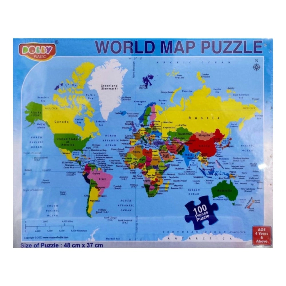 World Map Puzzle – 3+ Years