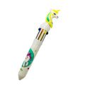 Pack of 3 Unicorn Cartoon character 10 in 1 Multicolor Ink Ballpoint Pen – 3+ Years