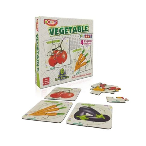 4-Piece Set Vegetable Puzzles – 3+ Years
