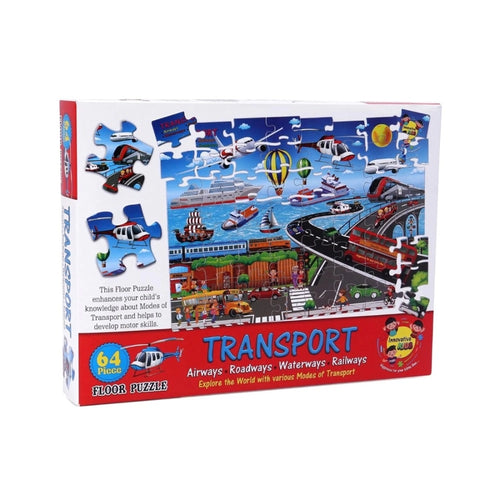 64-Piece Set Transport Puzzle – 4+ Years