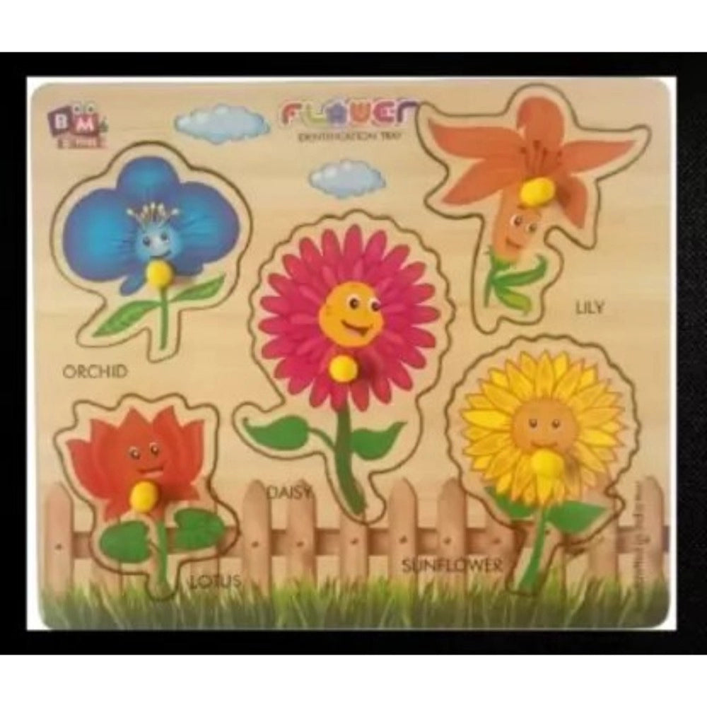 Wooden Puzzle - Flowers – 3+ Years