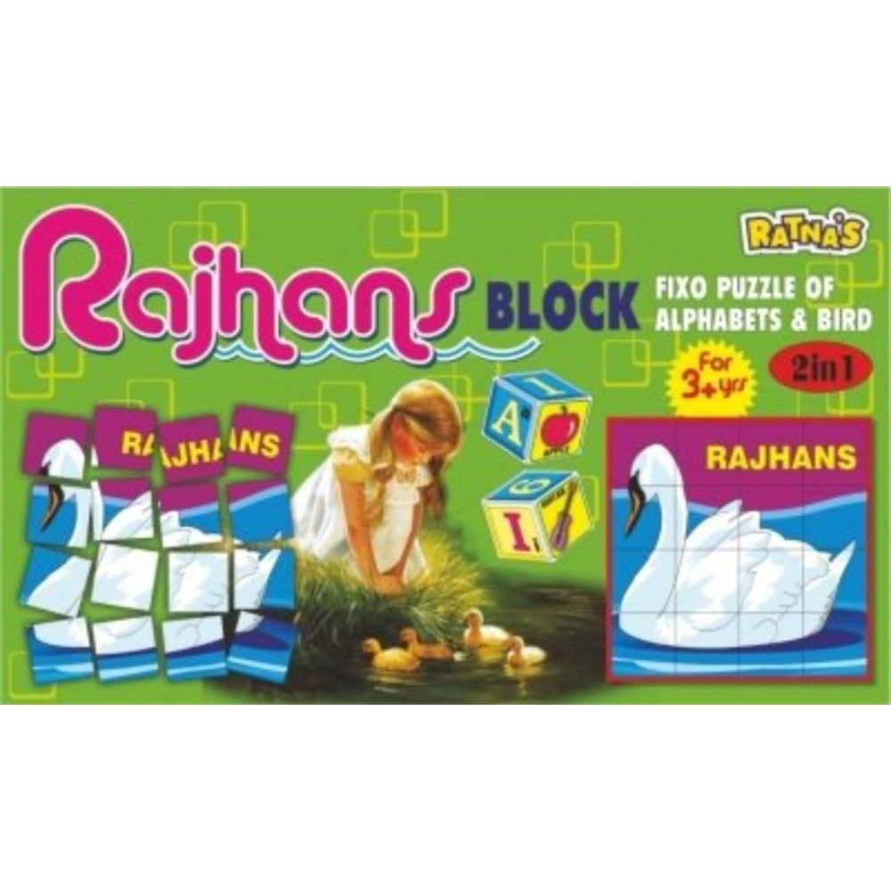 Fixo puzzle of Alphabets and bird – 3+ Years