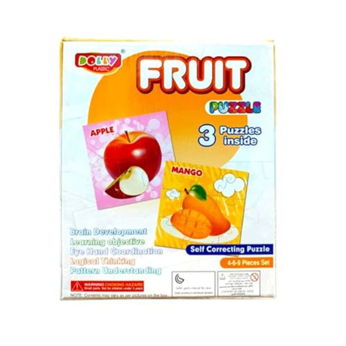 3-Piece Set Fruit Puzzle – 3+ Years