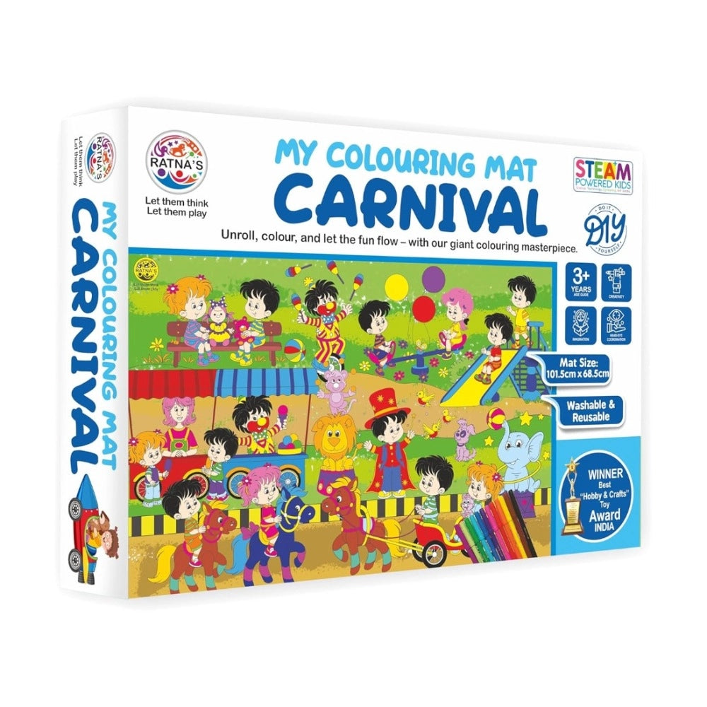 Carnival Printed Colouring Mat – 3+ Years