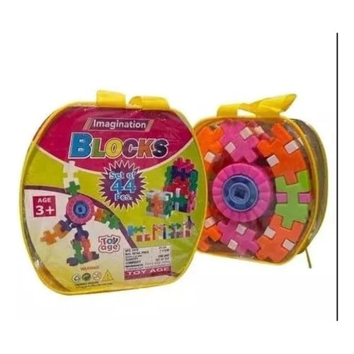 44-Piece Set Imagination Puzzle Block Set – 3+ Years