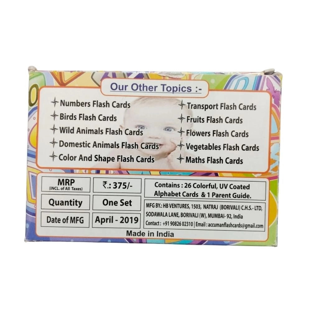 Alphabet Flash cards – 2+ Years