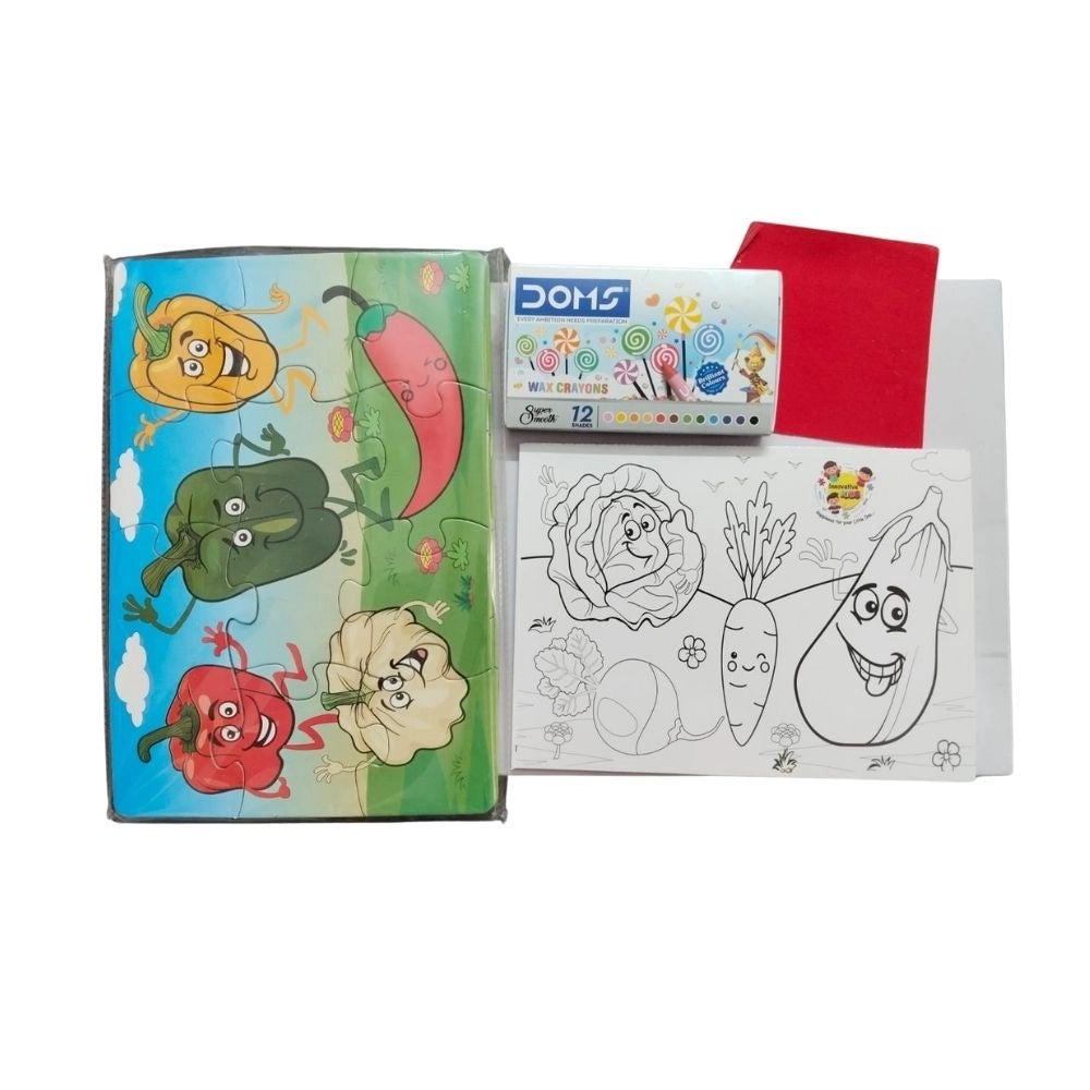 2 In 1 Puzzle & Colors Vegetable – 3+ Years