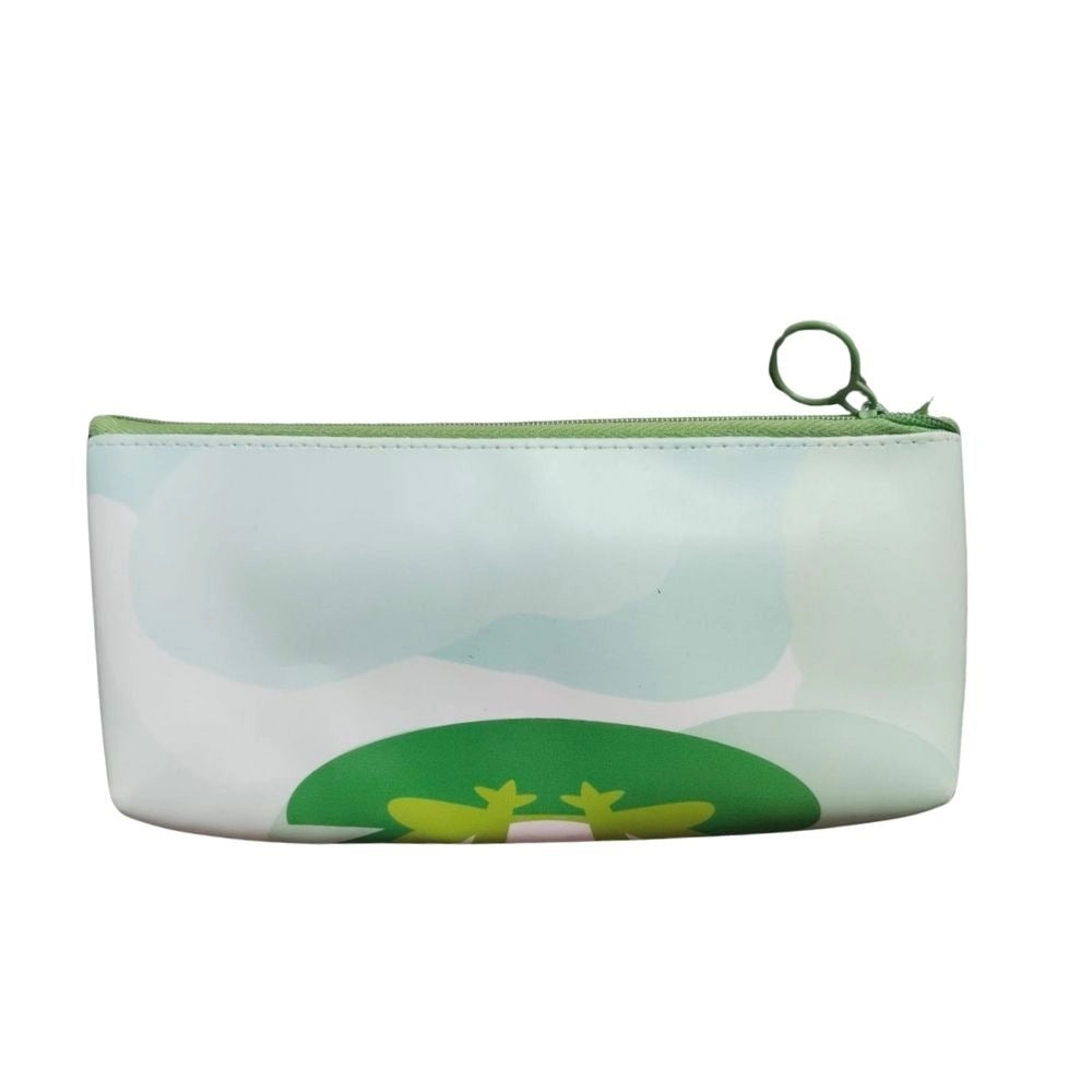 Pack of 2 Frog Cartoon Printed Pencil Pouch – 3+ Years