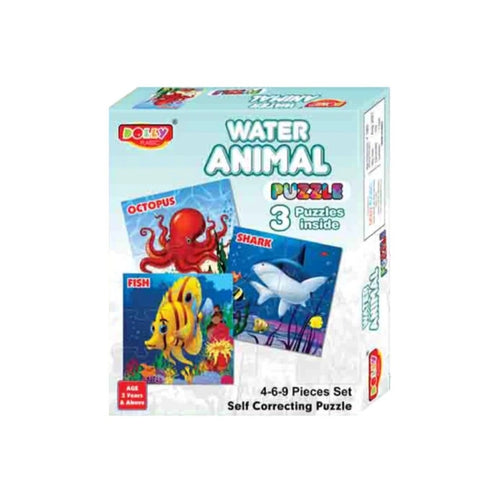 3-Piece Set Water Animal Puzzle – 3+ Years