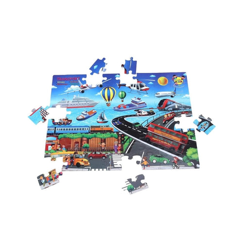 64-Piece Set Transport Puzzle – 4+ Years
