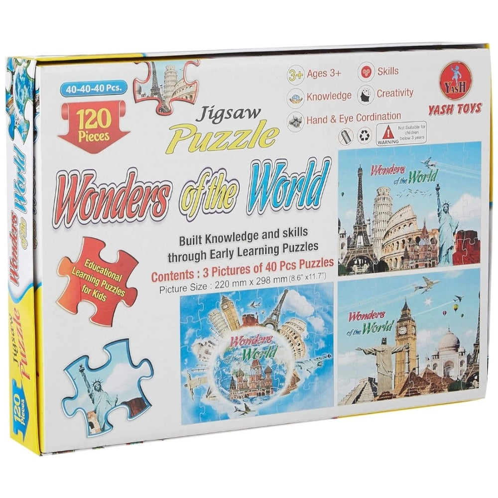 120-Piece Jigsaw Puzzle Wonders of the world