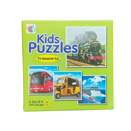 4-Piece Set Transport Puzzle – 3+ Years