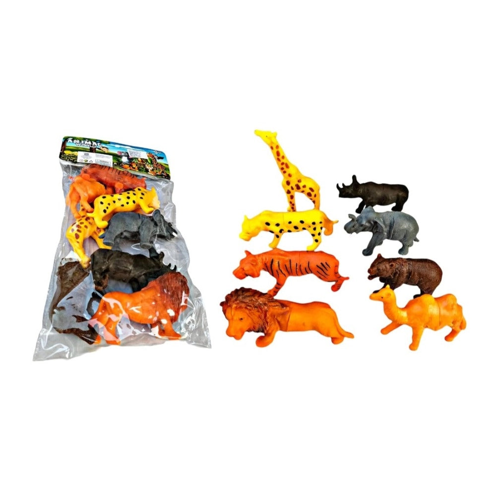 8-Piece Set For Wild PVC Animals – 5+ Years