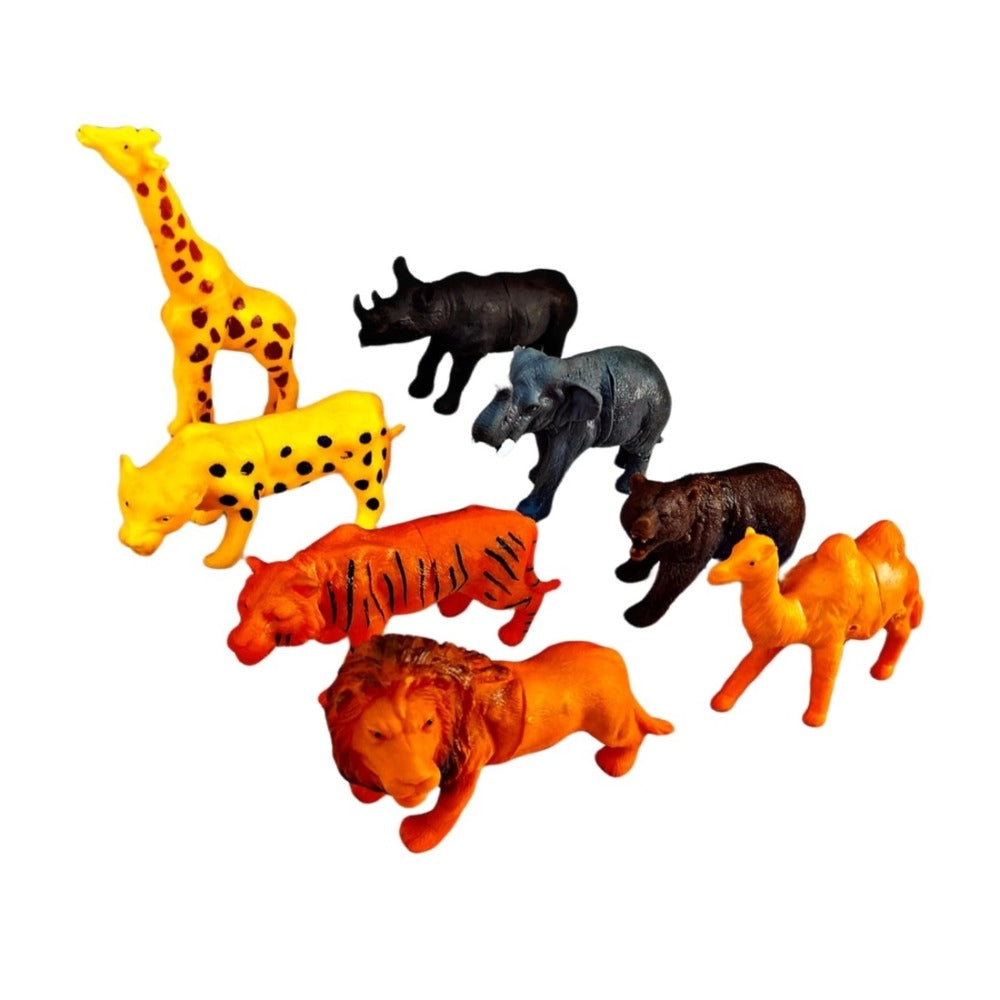 8-Piece Set For Wild PVC Animals – 5+ Years
