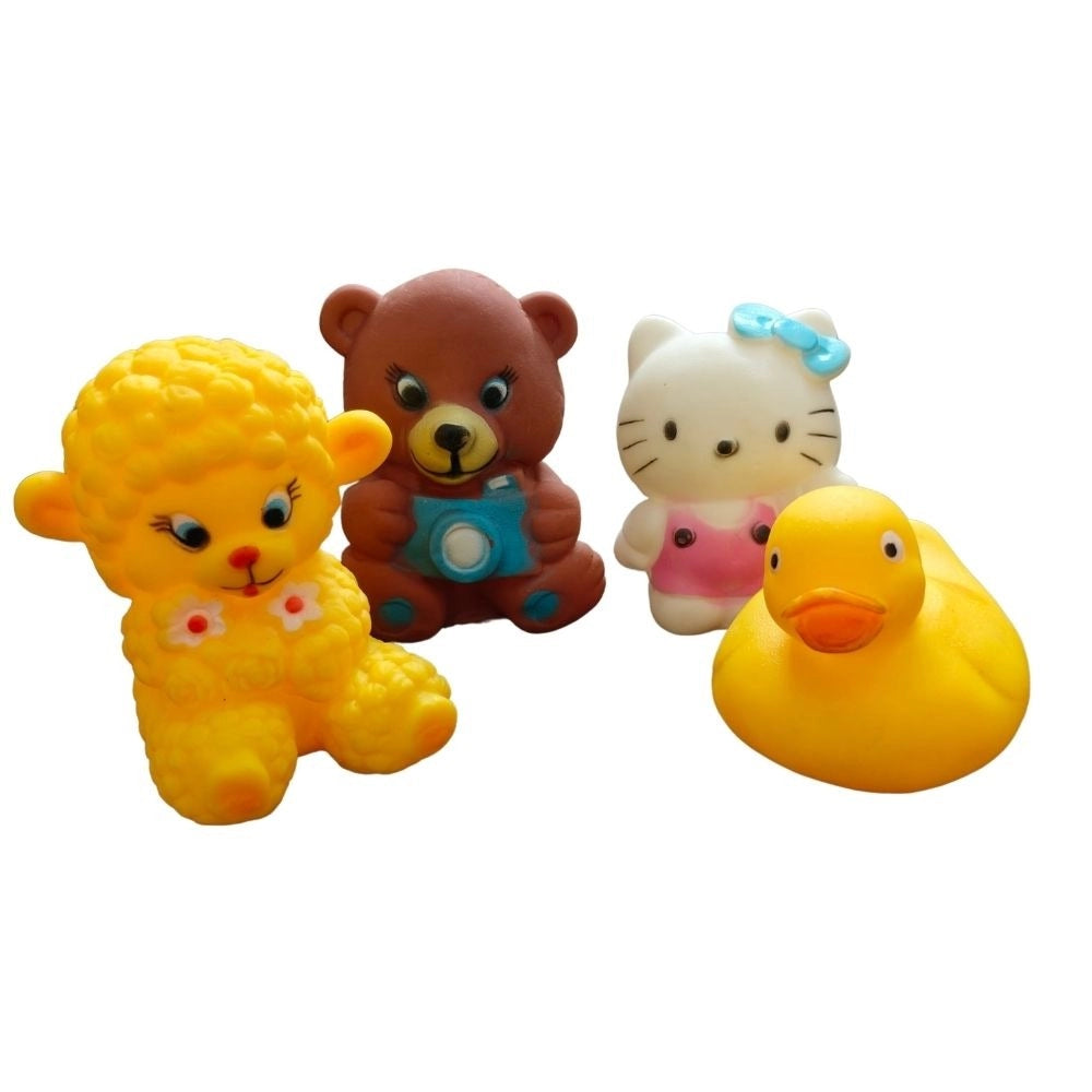 Lamp-Kitten-Duck-Bear Mixed Chu Chu Toys – 6+ Months