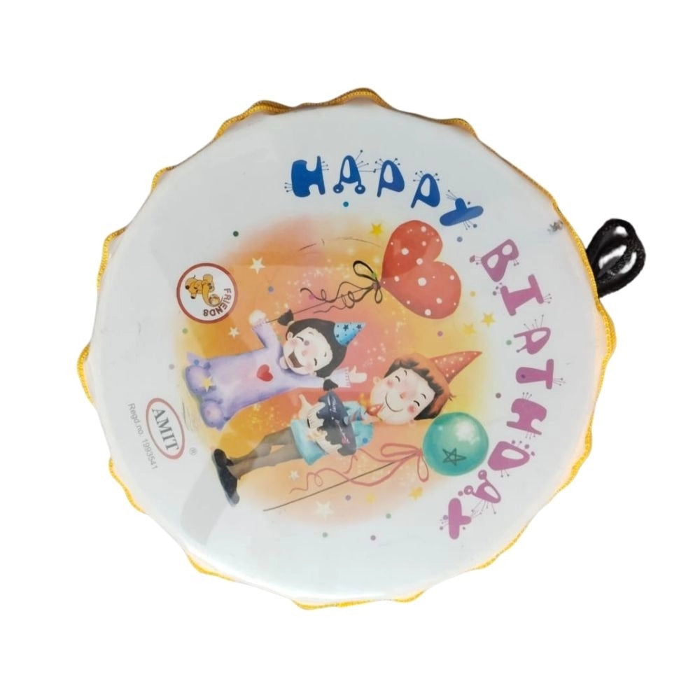 Happy BirthDay Theme Printed Musical Dhol – 6+ Months