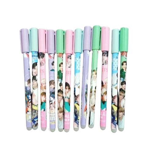 12-Piece Set BTS Theme Reusable Pencil – 3+ Years
