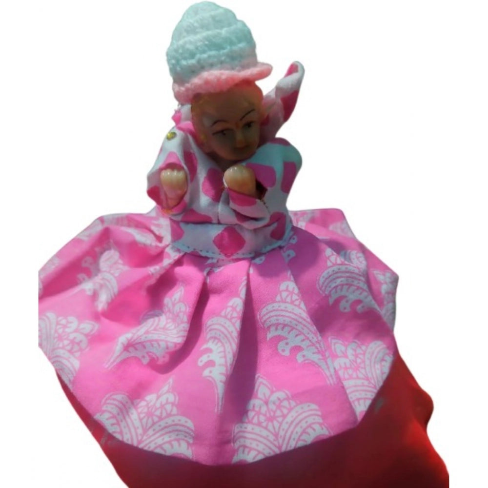 Laddu Gopal Cotton Dress Size: 0 To 6 (Pink)