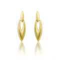 brassNew Gold Tone Polish Mini Office Earrings (Gold Plated)