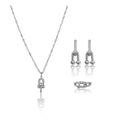 Stainless Steel Unique Design Silverpolish Combo Jewelry (Silver Plated)