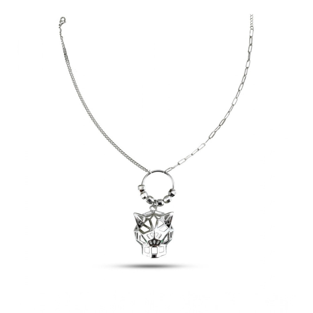 Stainless Steel Imported Gen-z Pendant Chain (Silver Plated)