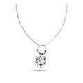 Stainless Steel Imported Gen-z Pendant Chain (Silver Plated)