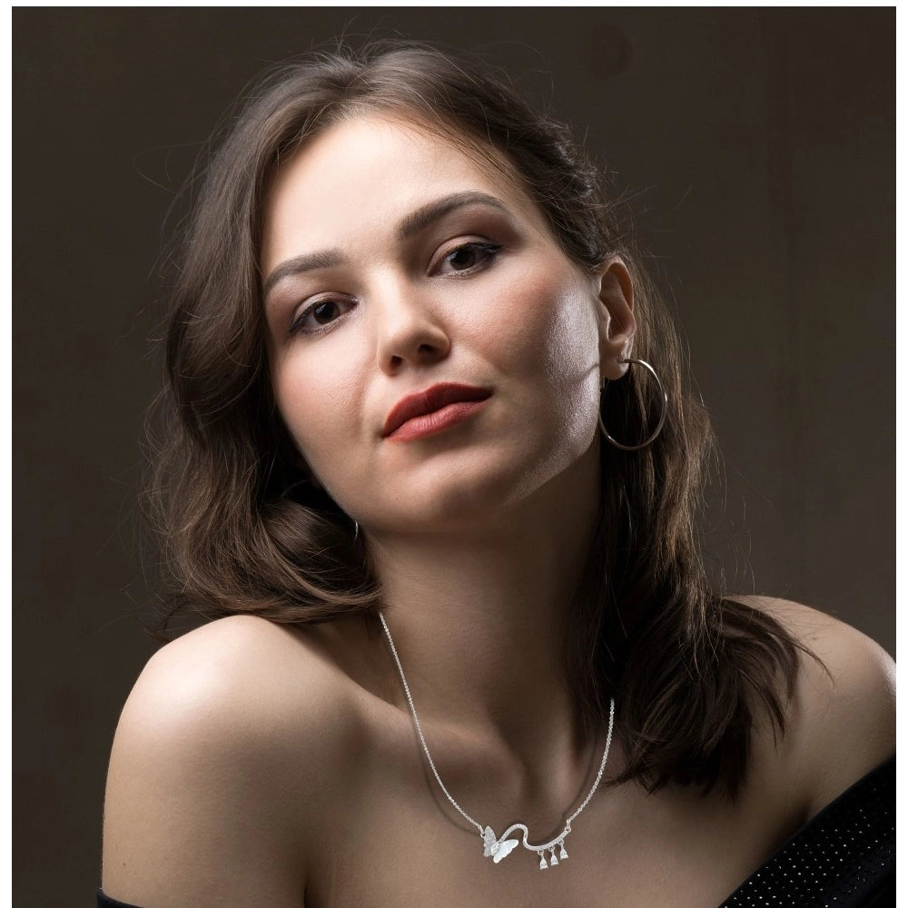 Stainless Steel Imported Stainless Steel Pendant Chain (Silver Plated)