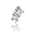 Stainless Steel Silver Free Size Ring (Silver Plated)