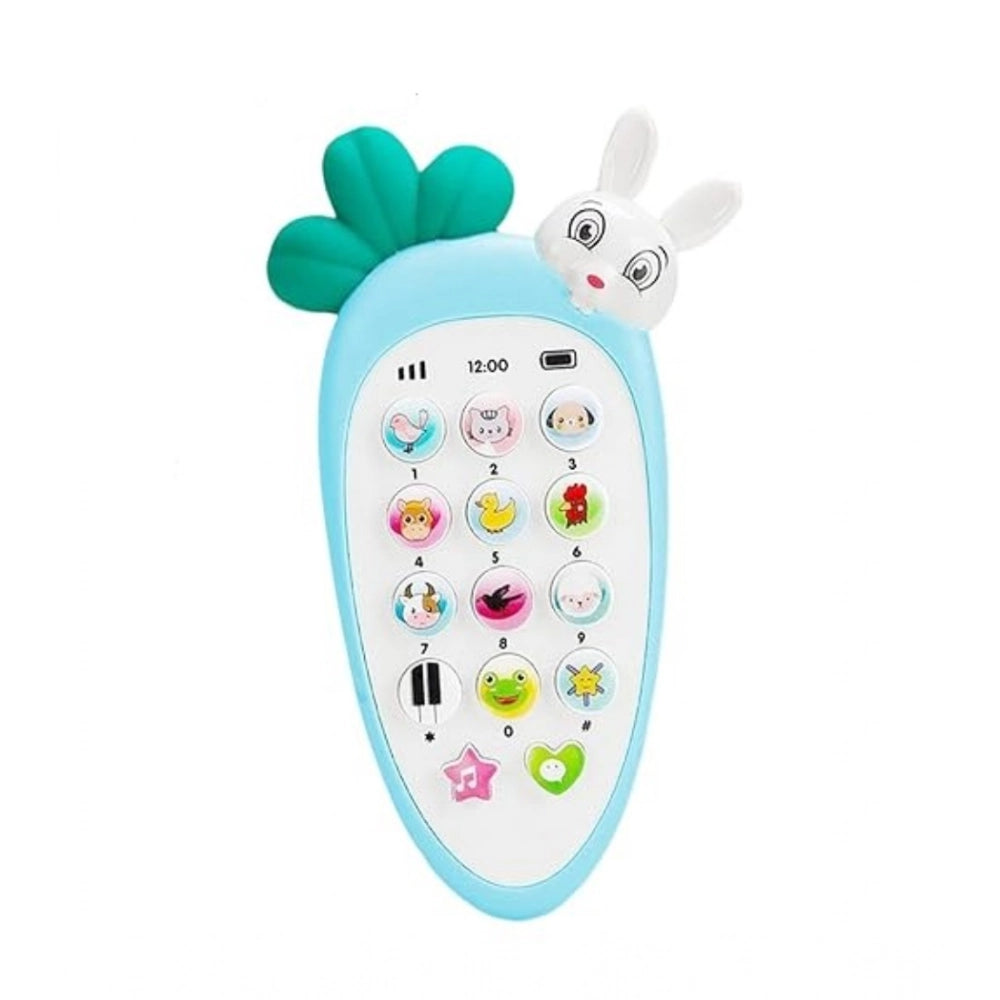 Plastic Rabbit Mobile Phone Toy For Kids With Music And Light Early Educational Smart Phone (Multicolor)