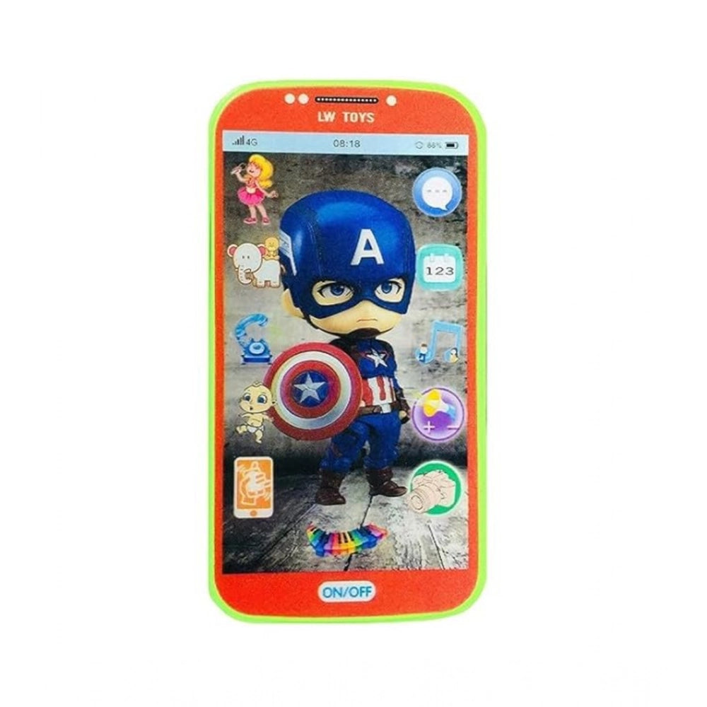 Plastic Mobile Smartphone With Touch Screen And Multiple Sound Effects (Multicolor)