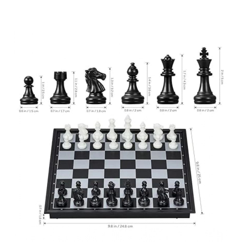 Plastic Chess Board Game For Kids And Adults (Multicolor)
