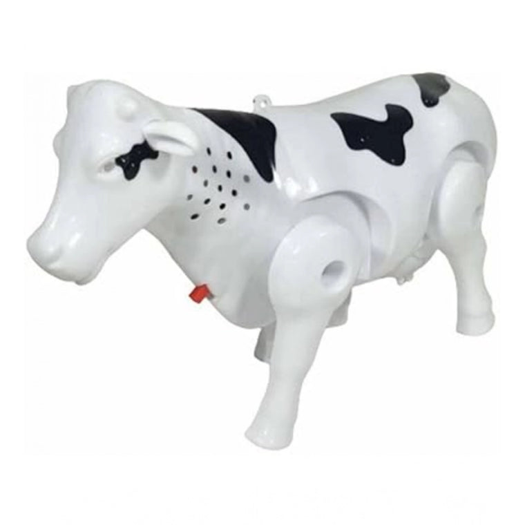 Plastic Electric Milk Cow Moving Legs And Shake Tail (Multicolor)