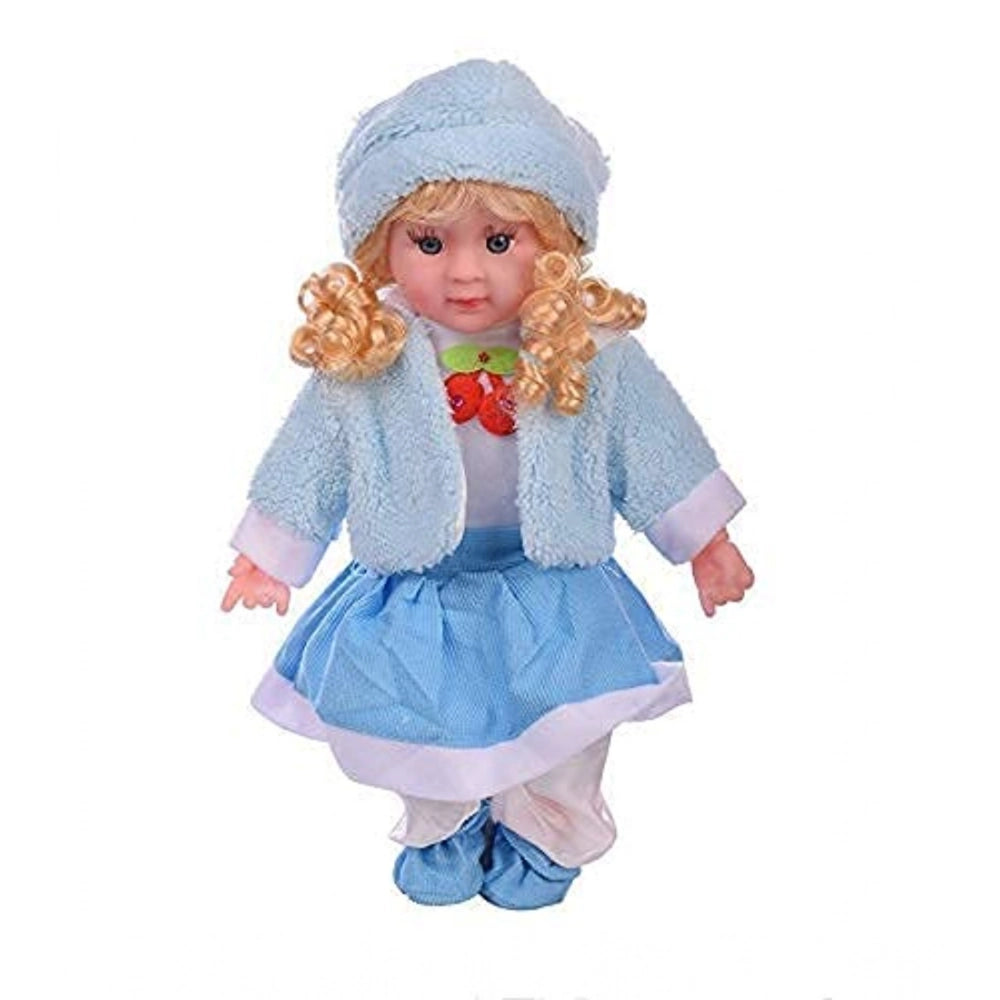 Plastic Singing Songs And Poem Baby Girl Doll (Multicolor)