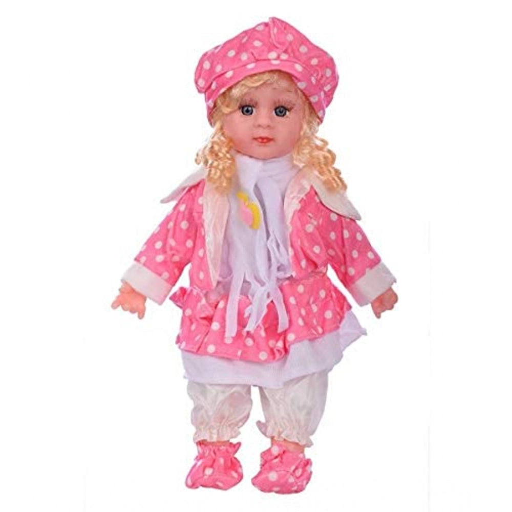 Plastic Singing Songs And Poem Baby Girl Doll (Multicolor)