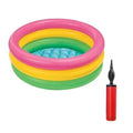 Plastic Bath Tub With Pump 2 Ft Round For Kids (Multicolor)