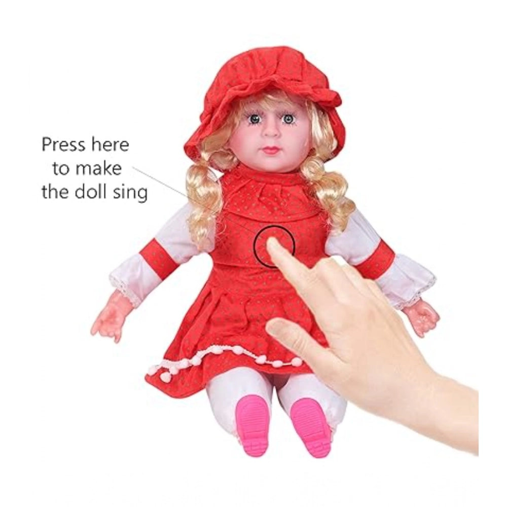 Plastic Singing Songs And Poem Baby Girl Doll (Multicolor)