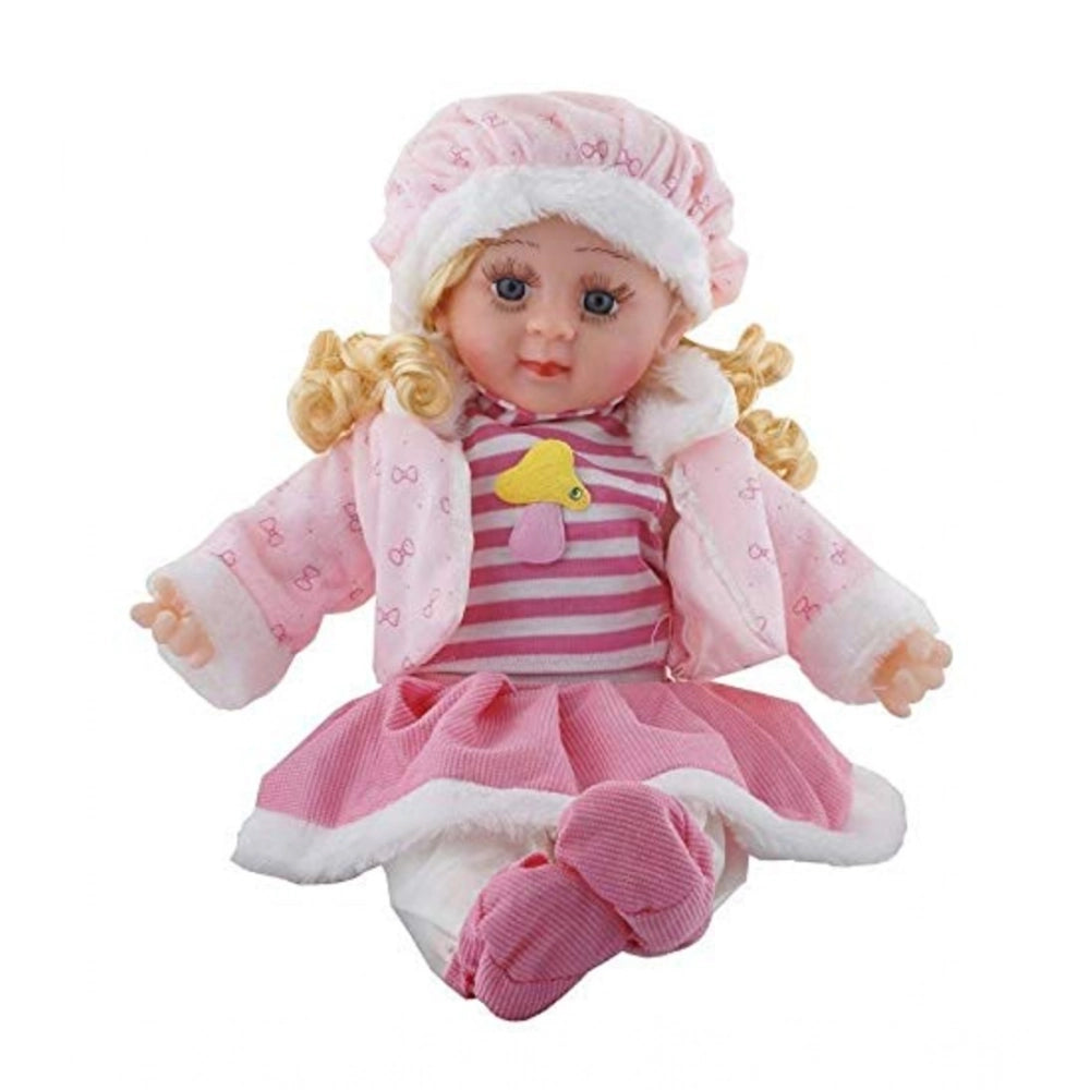 Plastic Singing Songs And Poem Baby Girl Doll (Multicolor)